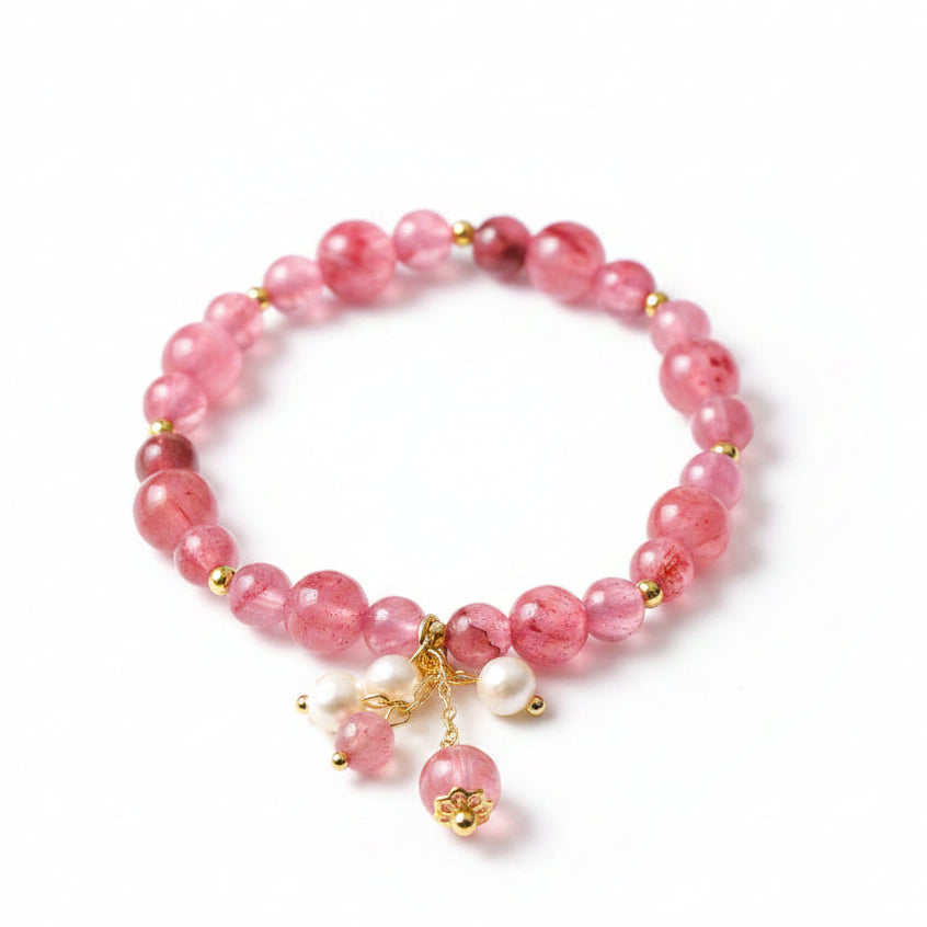 Pink Opal Triple Power Love Charm Bracelet - MysticPavilion