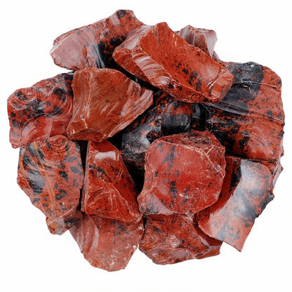 1lb / 460g Raw Red Obsidian for Cleansing, Balancing The Root & Sacral Chakras - MysticPavilion