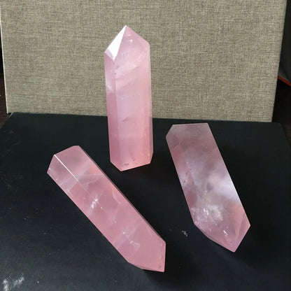 Pink Rose Quartz Wand For Love - MysticPavilion