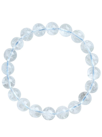 Clear Quartz Round Beads Bracelet For Meditation - MysticPavilion