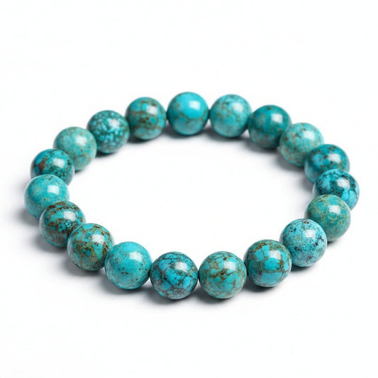 Blue Turquoise Beaded Bracelet For Protection And Healing - MysticPavilion