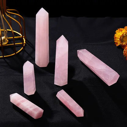 Pink Rose Quartz Wand For Love - MysticPavilion