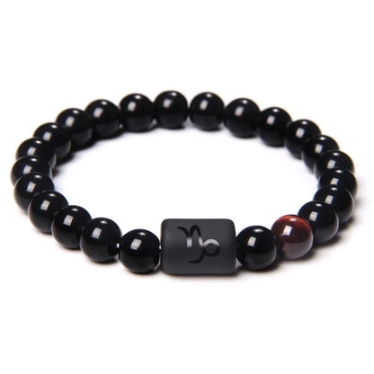 Black Onyx Zodiac Sign Bracelet - MysticPavilion