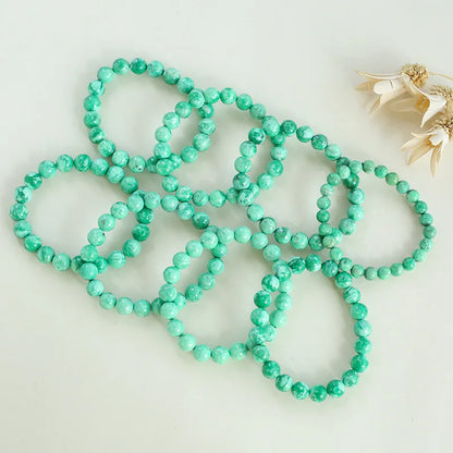 Green Turquoise Beaded Bracelet For Harmony And Balance - MysticPavilion