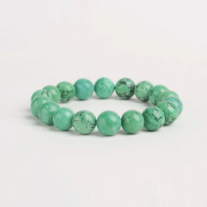Green Turquoise Beaded Bracelet For Harmony And Balance - MysticPavilion