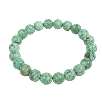 Green Turquoise Beaded Bracelet For Harmony And Balance - MysticPavilion