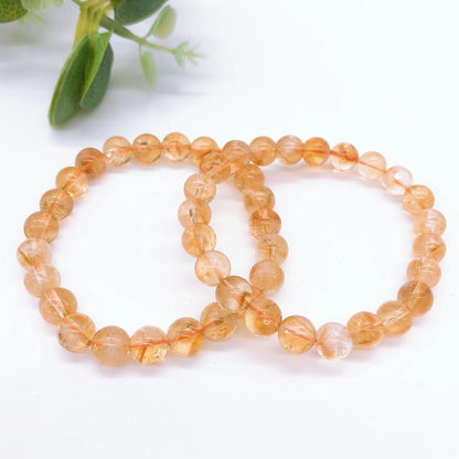 Natural Citrine Beaded Bracelet For Prosperity, Joy, And Creativity - MysticPavilion