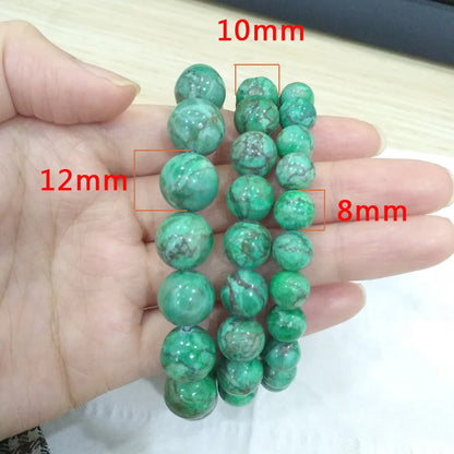 Green Turquoise Beaded Bracelet For Harmony And Balance - MysticPavilion
