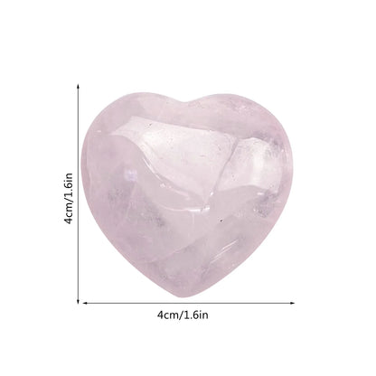 3PCS Heart Shaped Gem Rose Crystal For Love - MysticPavilion