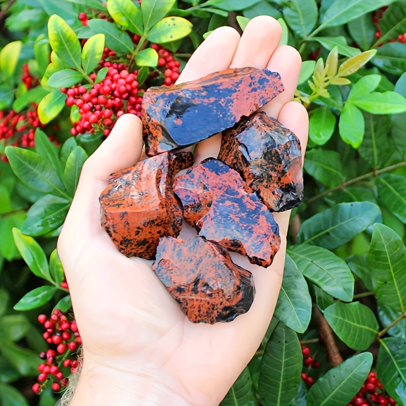 1lb / 460g Raw Red Obsidian for Cleansing, Balancing The Root & Sacral Chakras - MysticPavilion